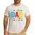 Dad Master Builder Building Bricks Blocks Family Fathers Day Men's Casual T-Shirt White