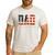 Dad Protector Hero Legend USA Flag Dad Father's Day Men's Casual T-Shirt White