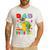 Dad Of The Three Rex 3Rd Birthday Boy Dinosaur T-Rex Men's Casual T-Shirt White Dad Of The Three Rex 3Rd Birthday Boy Dinosaur T-Rex Men's Casual T-Shirt White