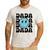 Dada One Happy Dude 1st Birthday Family Matching Men's Casual T-Shirt White