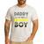 Daddy Of The Birthday Boy Bat Family Party Theme Boys Men's Casual T-Shirt White