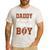 Daddy Of The Birthday Boy Football Party Family Matching Men's Casual T-Shirt White