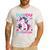 Daddy Of The Birthday Girl Dabbing Unicorn Dad Daddy Small Men's Casual T-Shirt White
