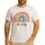 Daddy Rainbow For Women Men Family Matching Birthday Men's Casual T-Shirt White Daddy Rainbow For Women Men Family Matching Birthday Men's Casual T-Shirt White