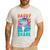 Daddy Shark Retro Vintage Dad Men's Casual T-Shirt White