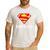 DC Comics Superman Father's Day Super Dad Logo Men's Casual T-Shirt White