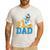 Disney Donald Duck Number One Dad Sunglasses Father's Day Men's Casual T-Shirt White Disney Donald Duck Number One Dad Sunglasses Father's Day Men's Casual T-Shirt White