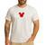 Disney Mickey And Friends Dad Mickey Distressed Text Logo Men's Casual T-Shirt White