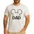 Disney Mickey And Friends Dad Mickey Ears Outline Logo Men's Casual T-Shirt White