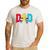Disney Mickey And Friends Mickey Minnie Dad Collegiate Logo Men's Casual T-Shirt White