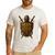 Faithful Warrior Man Of God Christian Men Knight Armor Dad Men's Casual T-Shirt White
