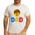 Family Dad Master Builder Building Bricks Blocks Fathers Day Men's Casual T-Shirt White