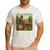 Farmer Men Tractor Rancher Farm Dad Distressed Men's Casual T-Shirt White