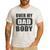 Fathers Day Birthday Over My Dad Body Dad Men's Casual T-Shirt White Fathers Day Birthday Over My Dad Body Dad Men's Casual T-Shirt White