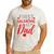 My First Valentine As Dad 2025 For a Proud New Father Men's Casual T-Shirt White My First Valentine As Dad 2025 For a Proud New Father Men's Casual T-Shirt White