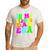 In My Glowing Dad Era Groovy Colorful Bright Men's Casual T-Shirt White