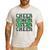 Green Sport Loud Proud Cheer Coach Dad Father's Day Men's Casual T-Shirt White