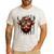 Highland Cow 4th July USA Flag Dad Father America Men Boys Men's Casual T-Shirt White