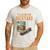 Ill Be In Backyard Saying Dad Men Grandpa Uncle Men's Casual T-Shirt White
