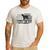 Lab Dad Distressed American Flag Patriotic Dog Men's Casual T-Shirt White