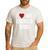 I Love Hot Divorced Dads Red Hearts Men's Casual T-Shirt White