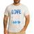 Love Needs No Words Autism Awareness Shirt Mom Dad Teacher Men's Casual T-Shirt White