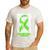 Lymphoma Cancer Awareness Lime Green Ribbon Dad's Fight Men's Casual T-Shirt White Lymphoma Cancer Awareness Lime Green Ribbon Dad's Fight Men's Casual T-Shirt White