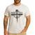 Man Of God Husband Dad Grandpa Cross Christian Men's Casual T-Shirt White
