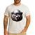 Papa Bear Face Cool Dad Style Retro Fathers Day Daddy Bear Men's Casual T-Shirt White