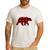PAPA Bear Men Red Plaid Christmas Pajama Family Dad Small Men's Casual T-Shirt White