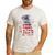 Patriotic Pitbull American Flag 4th Of July Dog Pitbull Dad Men's Casual T-Shirt White