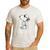 Peanuts Snoopy Cool Dad Men's Casual T-Shirt White