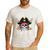 Pirate Papa Skull Family Matching Costume Dad Grandpa Men Men's Casual T-Shirt White