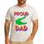 Proud Dad Of A Gator Unique Idea For Fathers Day Men's Casual T-Shirt White