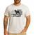 Pug Dad Distressed American Flag Patriotic Dog Men's Casual T-Shirt White