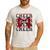 Red Sport Loud Proud Cheer Coach Dad Father's Day Men's Casual T-Shirt White