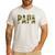 Retro Camo Hunting Papa Old Camo Dad Father’s Day Daddy Men's Casual T-Shirt White