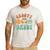 Retro Groovy Daddy Matching Family Birthday Party Men's Casual T-Shirt White