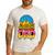Retro Ice Cream Drip Softball Dad Game Day Dad Father's Day Men's Casual T-Shirt White