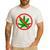 Say No Cannabis Anti-Marijuana Retro Weed Parent Dad Mom Men's Casual T-Shirt White