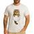 Scottish Fold Cat Pocket Cat Mom Cat Dad Cat Lover Men's Casual T-Shirt White