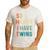 So Happy I Have Twins Mom Dad Parent Saying Slogan Men's Casual T-Shirt White