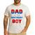 Spider Web Birthday Party Dad Of The Birthday Boy Men's Casual T-Shirt White