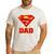 Superman Super Dad Men's Casual T-Shirt White