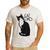 Tuxedo Cat Dad Cat Dad Tuxedo Cat Dad Men's Casual T-Shirt White Tuxedo Cat Dad Cat Dad Tuxedo Cat Dad Men's Casual T-Shirt White