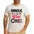 Uncle Of The Fast One Car Racing Dad 1St Birthday Boy Men's Casual T-Shirt White