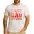 My Valentine Calls Me Dad Retro Groovy Family Daddy Papa Men Men's Casual T-Shirt White