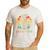 Vintage Fatherhood Is A Walk In The Park Dad T Rex Dinosaur Men's Casual T-Shirt White