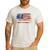 Vintage Gymnastics Dad American USA Flag Sports Men's Casual T-Shirt White