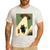 Vintage Japanese Cat Alien Cat Dad UFO Abduction Graphic Tee Men's Casual T-Shirt White